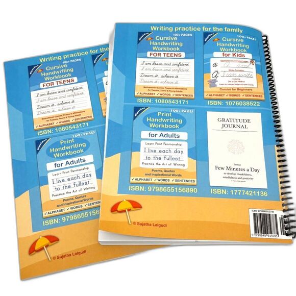 Bundle of 2 Spiral-Bound Cursive Handwriting Workbooks for Adults -NWOT - Picture 2 of 6